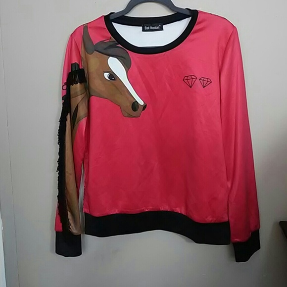 Bat Norton Horse Frilly Mane Top with Diamonds on - Picture 1 of 6